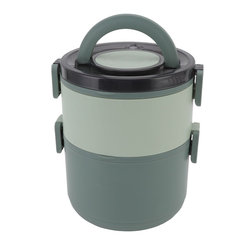 Stackable Lunch Box 1600ml Dual Layers Stainless Steel BPA Free