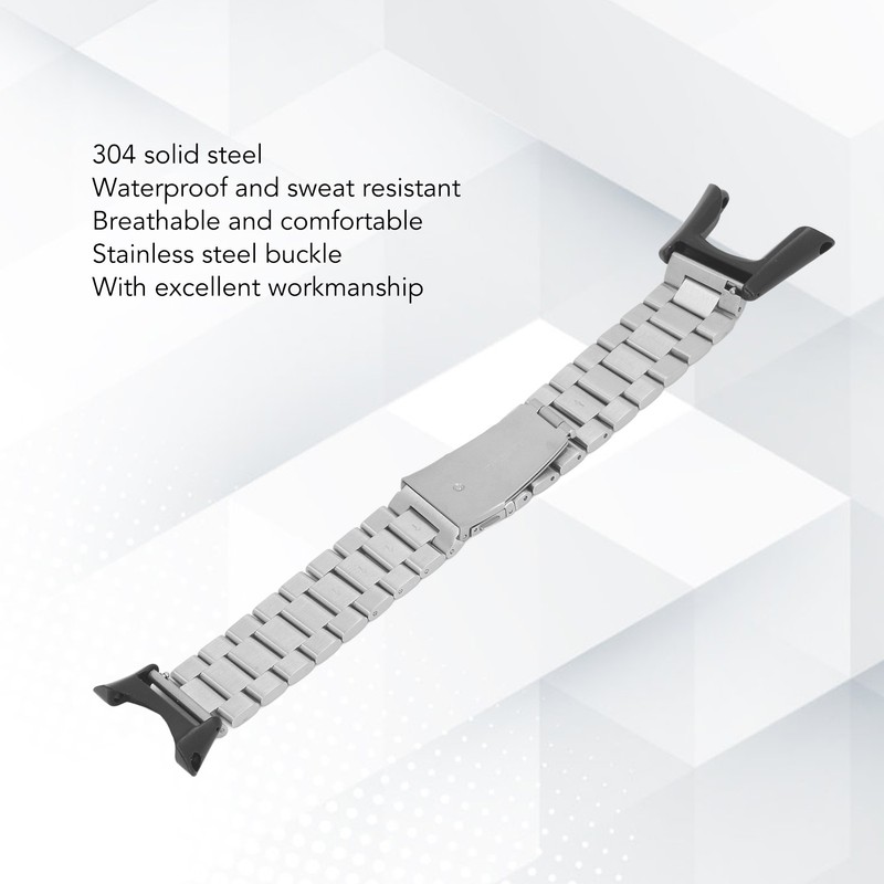 Replacement Watchband Waterproof 304 Solid Steel Watch Strap for Suunto