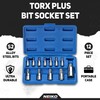 Neiko 10086A 6 Point Torx Plus Bit Socket Set, 1/4-Inch,