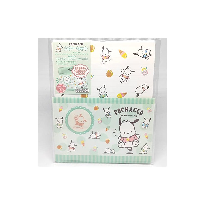 Sanrio Pochaco Letter Set with Window Opening Letter Set (8