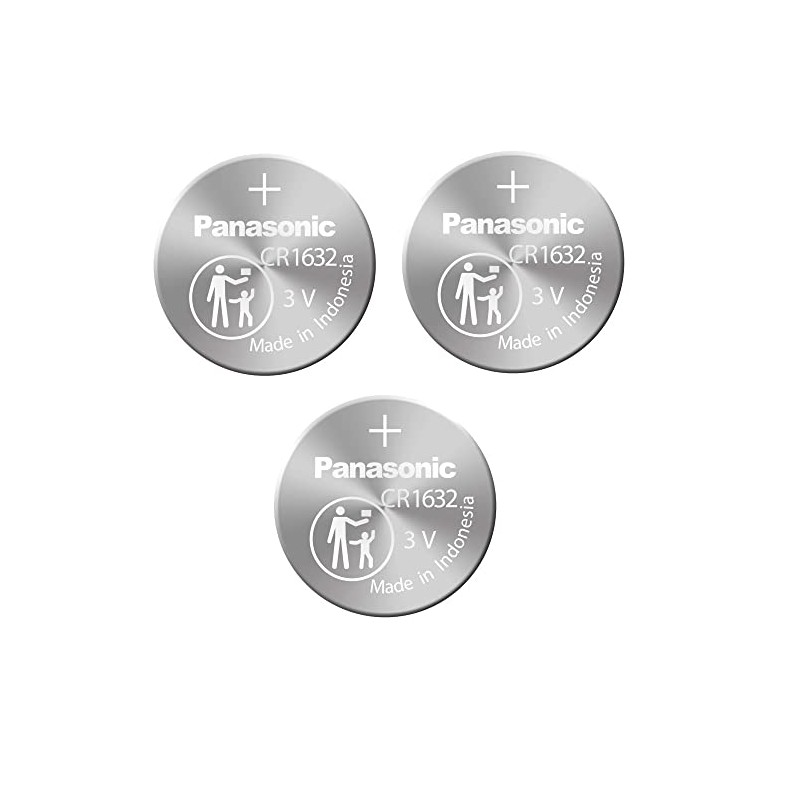 Panasonic CR1632-3 CR1632 3V Lithium Coin Battery (Pack of 3)