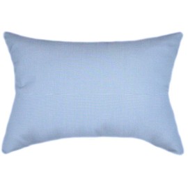 TPO Design Sunbrella® Canvas Air Blue Outdoor Pillows, Sunbrella Pillows, Home Decor Pillow for Outdoor Patio Furniture, 12x20 rectangle