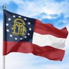 Georgia 1 Outdoor Flag (3x5ft) by DreamController - Durable, Fade-Resistant
