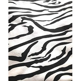 Twin size weighted blanket with zebra print on flannel for adult with 12 lbs, washable