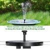 AISITIN Solar Power Bird Bath Fountain Pump Upgrade 2.5W Solar