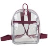 Eastsport 100% Transparent Clear MINI Backpack (10.5 by 8 by