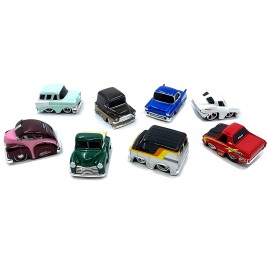 DCD Hobby/Alt 2024 Series 2 Set of 8 Pieces Cute Diecast Model Cars by CarTuned for Boys' Play with Working Wheels
