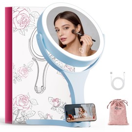 Makeup Mirror with Lights 2000mAh Rechargeable Travel Mirror