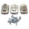 Leather Cue Case Catches, Clips, Clasps, fasteners... Nickel Plated