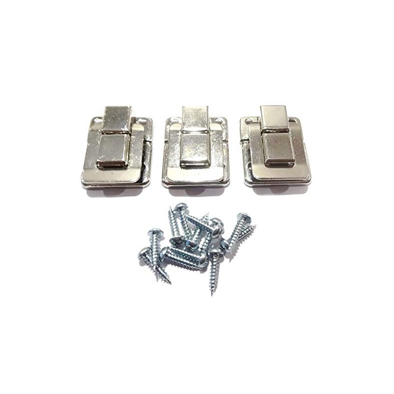 Leather Cue Case Catches, Clips, Clasps, fasteners... Nickel Plated