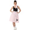 Karnival Costumes 50s Style Light Pink Poodle Skirt and Necktie
