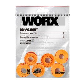 Worx (6) Pack Replacement Spools for Grass Trimmer (WA0010)