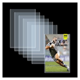 Coolbyl 6x9 Toploaders 50ct - Ultra Durable Card Protectors for Trading Cards, Photos & Collectibles - Crystal Clear PVC, Archival-Safe, Fit 6x9 Inch Sheets