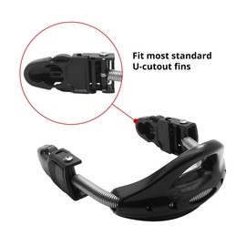 SAEKODIVE Fin Spring Straps with Quick Release Buckles for Scuba Diving Fins (XL)