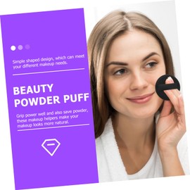 WOONEKY 8pcs Velour Powder Makeup Pads for Face Body Soft Fluffy Replacement Puff Applicator for Cosmetics