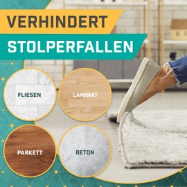 Purovi Teppich Antirutschunterlage 200x80cm - Teppichstopper Antirutschmatte für Teppich - Rutsch Stop Schubladenmatte - Anti Rutsch Teppichunterlage rutschfest - Rutschmatte Teppich Stopper