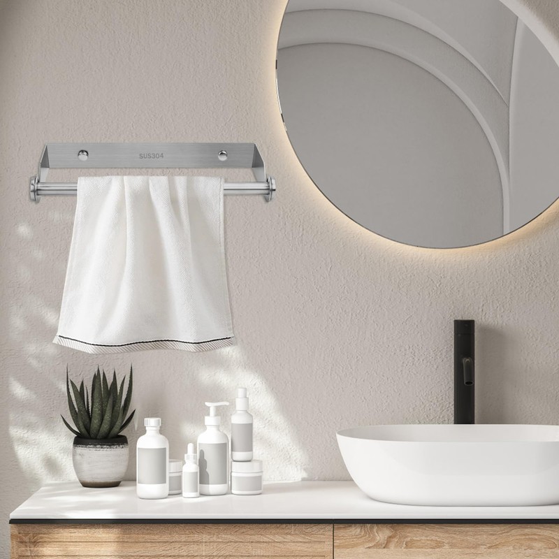 Kitchen Roll Holder Wall Mounted, 28 cm Stainless Steel Kitchen