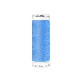 Mettler Seraflex Elastic Sewing Thread 130 m Blue Colour 818