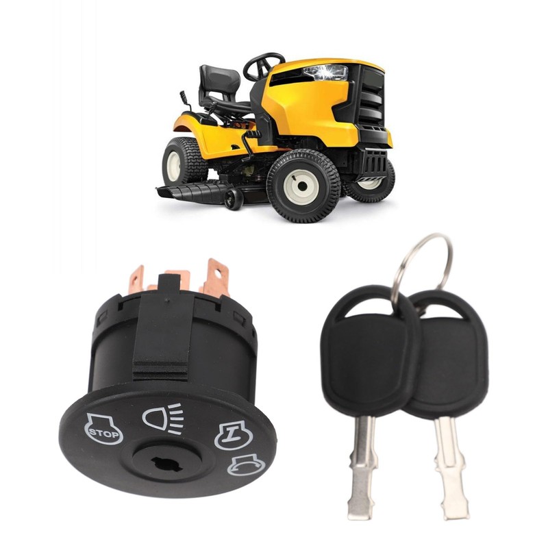 Ignition Switch 725174 Replacement for Mower with 2 Buttons -