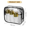 uxcell Clear Toiletry Bag, 12 Pcs PVC Transparent Makeup Bag