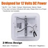 Facon Square LED RV Ceiling Light with Switch - 14W,