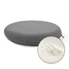 BUYUE Memory Foam Seat Cushion, Dia 13" Soft Velvet Round