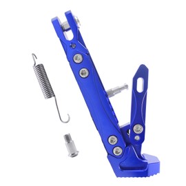 Adsspro Universal CNC Aluminum Alloy High Quality Motorcycle Adjustable Kickstand Accessories Motor Scooter Modified Tripod Holder Kickstand Foot Side Support Stand Motor Motorbike Dit Pit Bike
