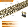 BIGLKNM Gold 420 X-Ring Chain 90 Links 420 Motorcycle Drive