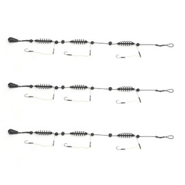3 Hooks Fishing Bait Cage, 3 Pieces/Set Artificial Bait Fish Trap Basket Fishing Feeder Device for Sea Fishing Sea (30 g)