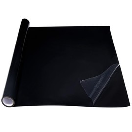 COCODE Black Aquarium Background Static Cling, 15.7"x39.3" Self Adhensive Fish Tank Background, Vinyl Aquarium Backdrop Sticker, Fish Tank Poster Aquarium Wallpaper Decorations