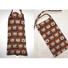 Penny's Needful Things Fat Chefs Plastic Grocery Shopping Bag Holder (2 Patterns Available) - Bistro Chefs