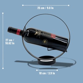 PRIMAVERA ETERNA STORE Porta Vinos | Cava de Vino | Organizador de Botellas para Almacenar en Encimera | Moderno Decoración | Capacidad para 1 Botella