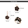 TOEECY Rose Jewellery Set for Women and Girls Camellia Flower