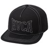 RVCA Mens Snapback Hats - Stitch Snapback | Black, One