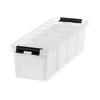 SmartStore 3458010 Long Clip Box with 4 Compartments Transparent Plastic