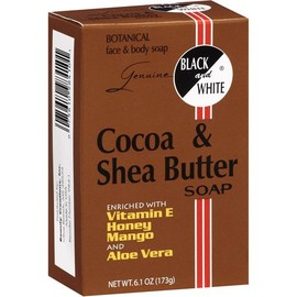 Black and White Cocoa & Shea Butter Soap 6.1 oz