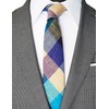 ZENXUS Cotton Skinny Ties for Men, 2.5 inch Slim Casual