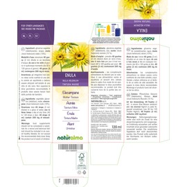 Alant (Inula Helenium) Roots Alcohol-Free Mother Tincture Naturalma Liquid Extract Drops 120 ml Dietary Supplement Vegan