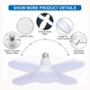 4 Pack LED Garage Lights, 6000 Lumens Garage Celling Light,