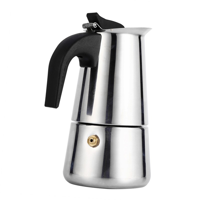Stainless Steel Percolator Moka Pot Coffee Maker Stove Home Office