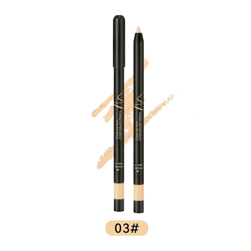 KISSIO Concealer Pencil,Under Eye Concealer,Cover Acne and Freckles,Brightener,Waterproof,Long-lasting,Cream,Makeup Pencil with