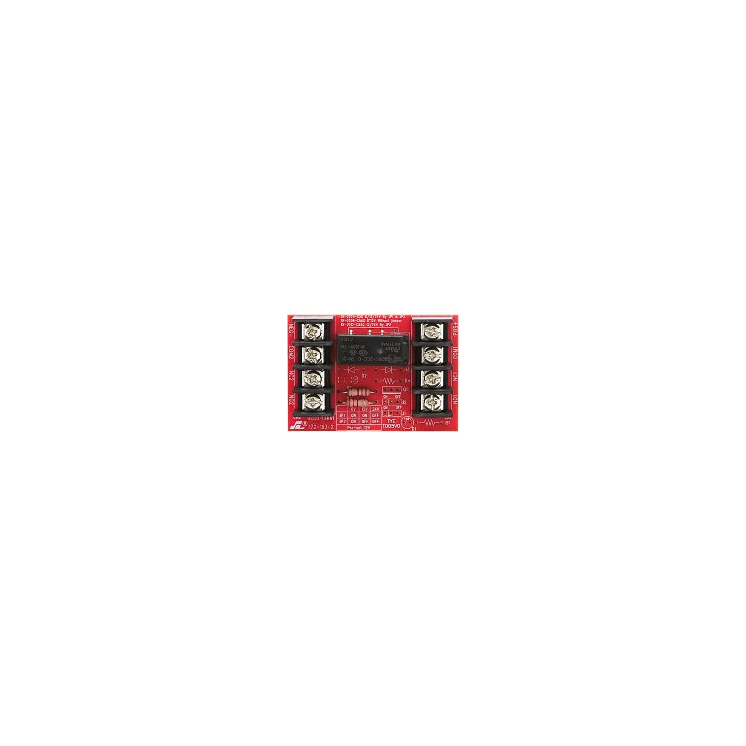 Seco-Larm Enforcer Relay Module, One 5A Form C DPDT Relay (SR-2212-C5AQ ...