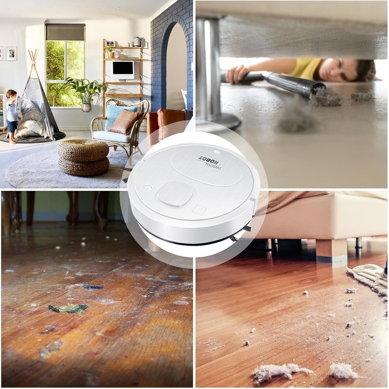 Robot Vacuum and Mop Combo, 2-in-1 Robot Vacuum Cleaner, Wireless