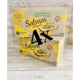sanissimo 4x Salmas Horneadas Baked Corn Crackers Sanissimo pack of 3 total 80 Satchets