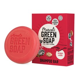Marcel's Green Soap - Shampoo Bar Argan & Oudh - Täglicher Gebrauch, plastik- und sulfatfrei - Erspart 3 Flaschen normales Shampoo - 100% umweltfreundlich - 100% vegan