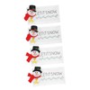KOMBIUDA 4pcs Snowman Handle Christmas Doorknob Protectors Washable Appliance Prevent