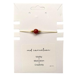 VIE Single Bead Wristlet (Red Carnelian)