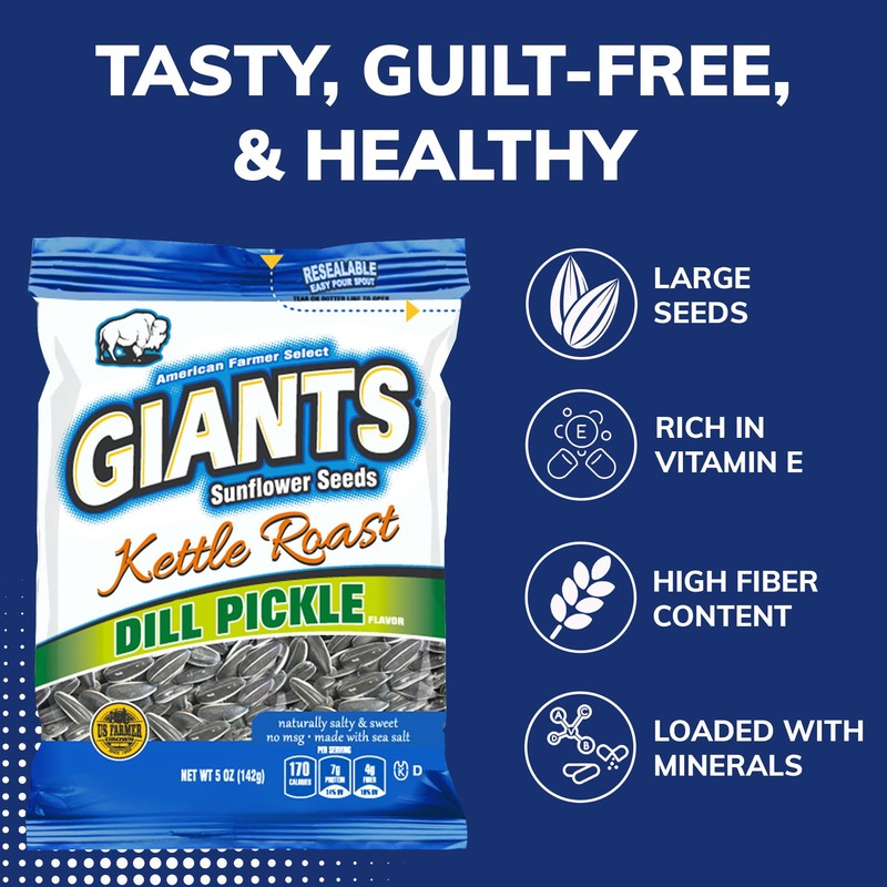 GIANTS Kettle Roast Dill Pickle Sunflower Seeds - Sunflower Seeds