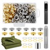 120 Pieces Eyelet Tool Kit, Eyelet Set 12 mm, Eyelet