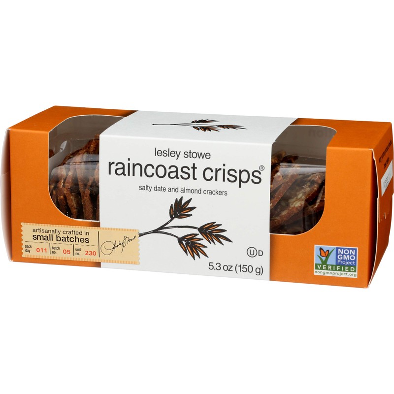 Raincoast Crisps Salty Date and Almond Crackers, 5.3 Ounce